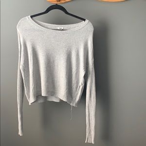 Grey knit sweater